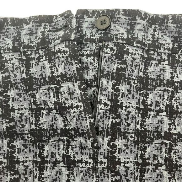 Betabrand Womens Shibori Print Straight Leg Yoga Dress Pants Black Gray Size XL - Picture 4 of 15